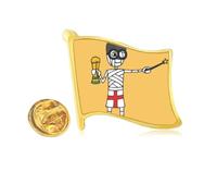 uk wizard football trophy Golden Metal Flag Lapel Pin Badge