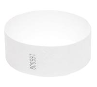 UK Wristbands Ltd - 100 Whelping Puppy Collars Paper Tyvek 1 inch Width (White)