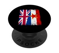 UK Yugoslavia Half Flag British Yugoslavian Heritage PopSockets Adhesive PopGrip