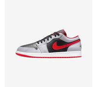 (UK10.5, Black/Light Smoke Grey/Gym Red) Nike Air Jordan 1 Low Men's Lifestyle Sneakers
