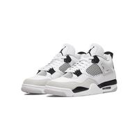 (UK4.5) Air Jordan 4 Retro Military Black Men's Adult Kids AJ4 White Grey