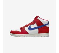 (UK6.5, White/University Red/Sail/Game Royal) Nike Dunk High Retro Men's Lifestyle Sneakers