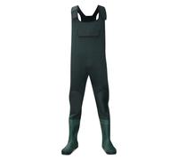 (UK8 EU42, Green) Dirt Boot 100% Waterproof Neoprene Chest Waders