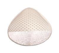 UK86 Breast Prosthesis for Mastectomy Women Pockets Bra High Level Silicone Filler Breathable Sea Swim. Beige