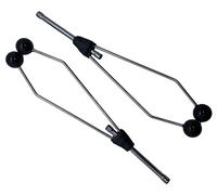 UKAS Deluxe Stainless/Brass Fly Tying Brass Bobbin Holder Twin Pack