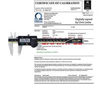 UKAS Mitutoyo 500-196-30 150mm 6 Inch Digital Vernier Caliper + UKAS Calibration Certificate