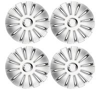 UKB4C 16" 4 x Alloy Look Grey & Silver Multi-Spoke Wheel Trims Hub Caps Covers Protectors