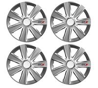 UKB4C 16" Inch GTX Carbon Grey Multi-Spoke Wheel Trim Hub Cap Covers Protectors