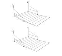 UKB4C 2 x Camping Clothes Airer - Over Radiator Airer or Outdoor Airer - Great for Caravan or Motorhome - Clothes Airer Drying Rack Multi-Use Clothes Drier - Pack of 2