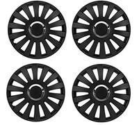 UKB4C 4x Black Matt Wheel Trims Hub Caps 15" Covers fits Citroen C1 C2 C3 C4 Saxo