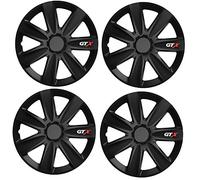 UKB4C 4x Wheel Trims Hub Caps 15" Covers fits Citroen C1 C2 C3 C4 Saxo Black