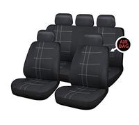 UKB4C Black Full Set Front & Rear Car Seat Covers for A3 03-On