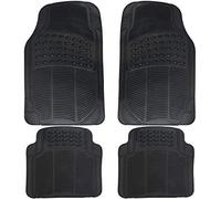 UKB4C Black Heavy Duty Rubber Floor Mats Set Non Slip Waterproof suits Discovery Freelander