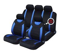 UKB4C Blue Full Set Front & Rear Car Seat Covers for 207 Sw 07-On