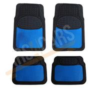 UKB4C Blue Metallic Checker Style Car Heavy Duty Black Rubber for Jazz Civic Accord