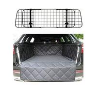 UKB4C Car Mesh Dog Guard & Quilted Boot Liner Mat & Bumper Protector fits Defender Discovery Range Rover Evoque