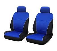 UKB4C Car Seat Covers Front Pair in Black and Blue Universal Carseat Protectors for Driver and Passenger Automotive Accessories Interior