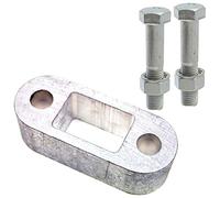 UKB4C Large Tow Bar Ball Spacer Extension Trailers Caravans 1.5" & 90mm Bolts Extender