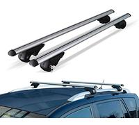 UKB4C Locking Universal Aluminium Car Roof Bars Cross Rack 1.3M For Raised Rails 90kg