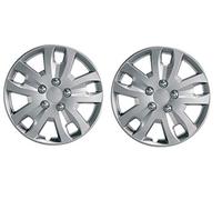 UKB4C Pair Of Silver 14" Caravan Wheel Trims Hub Caps for Elddis Xscape 630 2002