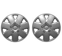 UKB4C Pair Of Silver 14" Universal Caravan Wheel Trims Hub Caps