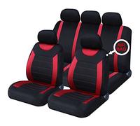 UKB4C Red Full Set Front & Rear Car Seat Covers for C-Class Estate All Years