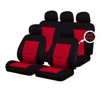 UKB4C Red Full Set Front & Rear Car Seat Covers for Fiesta 14-On