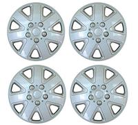 UKB4C Set of 4 15" Silver Wheel Trims/Hub Caps fits Fiat Punto Doblo MK3 Bravo Scudo