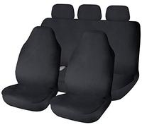UKB4C Waterproof Black Full Set Front & Rear Car Seat Covers for L200 Pickup