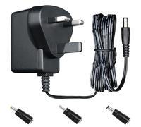 UKCA 5V 1A 5W 1.8M Power Supply Adapter with 3 Jacks, 1000mA 500mA AC DC Switching Transformer 5.5x2.1mm Plug for Security Camera, Electrical Toys, Router, Digital Frame, TV Box, etc