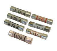 UKCable-Ties 21Mixed Amp Domestic 240V Household Mains Plug Fuse Electrical Cartridge Fuses