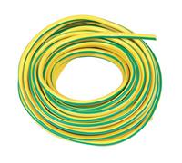 UKCABLE-TIES 25 Meter Electrical PVC Sleeving Earth Green/Yellow Cable Wire Sleeve (2MM)