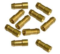 UKCable-Ties Brass Bullet Crimp Wire Connector Classic Car Motorcycle Cable Terminals- 10 Pack