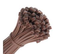 UKCable-Ties Brown Cable Ties 100mm to 370mm Nylon Strong Zip Tie (50, 370mm x 4.8mm)