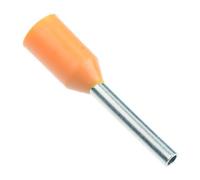 UKCable-Ties Cable Cord End Terminals 0.5mm² Orange Single Entry Bootlace Ferrules - (Pack of 200)
