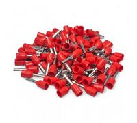 UKCable-Ties Cable Cord End Terminals 1.5mm² Red Single Entry Bootlace Ferrules - (Pack of 200)