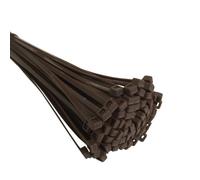 UKCable-Ties Cable Ties 140mm x 3.6mm Black Natural/White Coloured Strong Nylon Zip Ties (100, Brown)