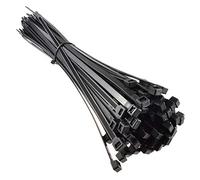 UKCable-Ties Cable Ties 430mm x 4.8mm Black Nylon Plastic Zip Tie Wraps - Pack of 100
