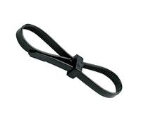 UKCable-Ties Double Loop (Head) Cable Ties 4.8mm x 200mm Black - Pack of 100