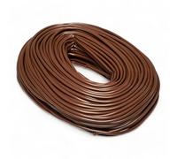 UKCABLE-TIES Electrical PVC Yellow/Green Earth Sleeving Cable Protection Flexible Tubing (Brown, 5mm - 2M)