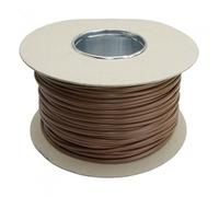 UKCABLE-TIES Electrical PVC Yellow/Green Earth Sleeving Cable Protection Flexible Tubing (Brown, 6mm - 100M Roll)