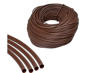 UKCABLE-TIES Flexible PVC Earth Cable Sleeving Brown 5M Electrical Cable Wire (4mm)
