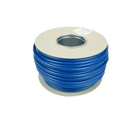 UKCABLE-TIES PVC Sleeving Flexible PVC Earth Cable Sleeving Blue Brown Green/Yelllow Electrical Cable Wire - 100 Meter Roll (Blue, 5mm)