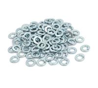 UKCable-Ties Spring Washer Split Lock Washers, BZP Bright Zinc Plated Silver (7/16", 10)
