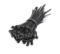 UKCable-Ties Various Size and Pack Sizes Black Cable Ties 100mm 150mm 200mm 300mm Nylon Plastic UL Approved Nylon 66, 94V-2 (200mm x 7.6mm - 50 Pack, Black)