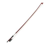 UKCOCO 1/2 Size Violin Bow for Beginners, Ebony Frog with Parisian Eyes, Straight Sandalwood Stick, Natural Horse Hair Practice Bow Suitable for Student Use