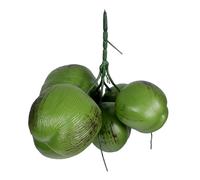 UKCOCO 1 Bunch Artificial Coconut Garland Tropical Hawaiian Party Decoration with Plastic and Iron Wire Beach Birthday Party Supplies for Luau and Wedding Celebration