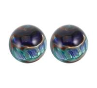 UKCOCO 1 Pair Hand Exercise Balls for Seniors 2 Inch Resin Baoding Balls with Marble Grain, Enhancing Dexterity and Ergonomic Dimensions for Therapy Routines and Home Fitness
