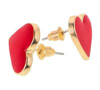 UKCOCO 1 Pair Red Heart Earrings for Women Stylish Statement Studs Lightweight Jewelry for Valentine Day Symbol of Love and Romance Unique Design to Enhance Your Look