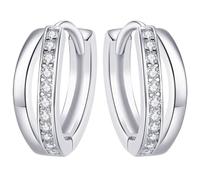 UKCOCO 1 Pair Small Hoop Earrings for Women Elegant Bling Ear Jewelry Lightweight Design for Everyday Wear Fashionable for Teens